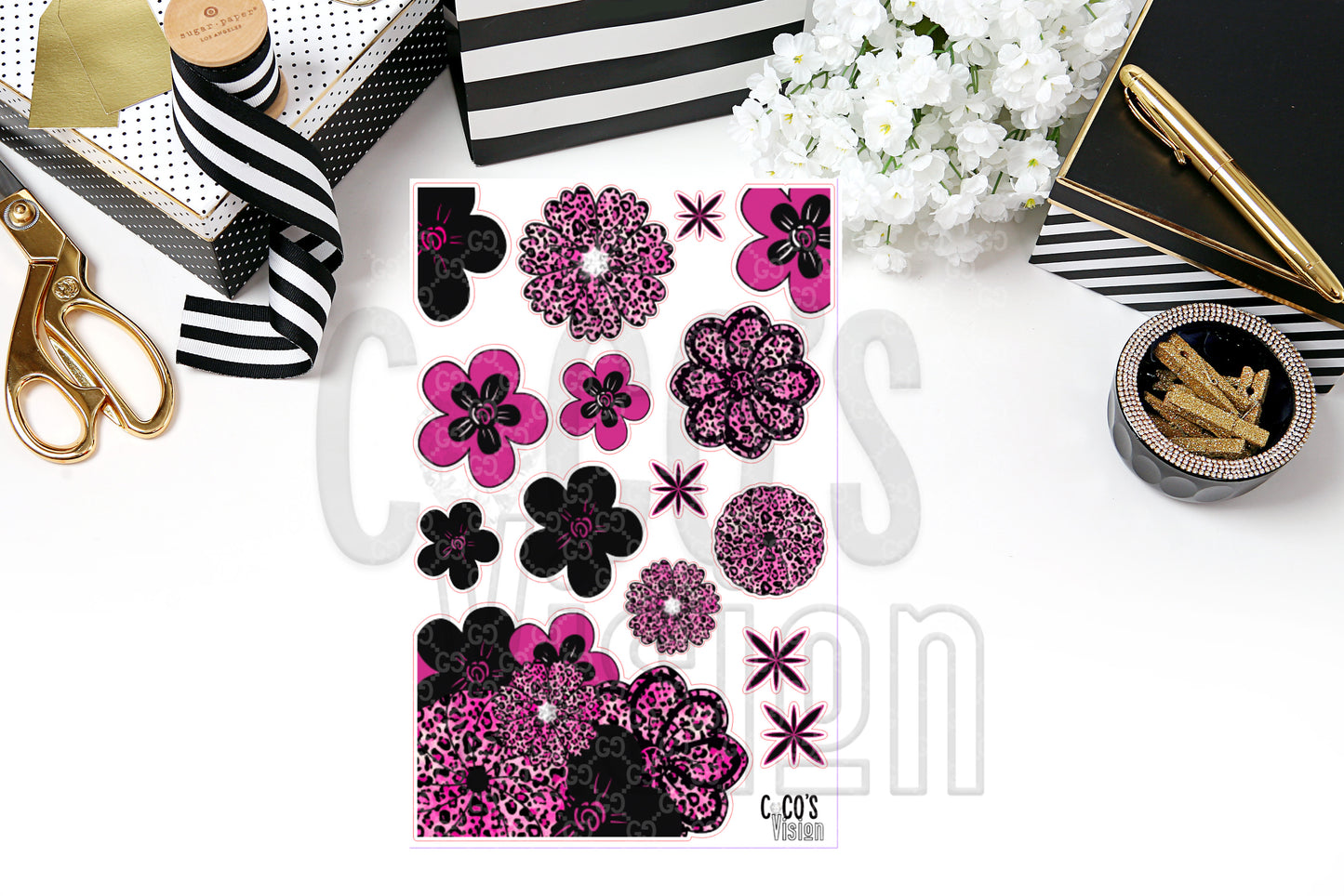 Leopard Cheetah Florals