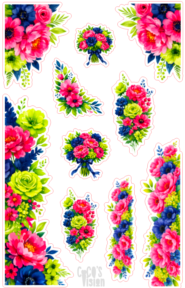 Navy Pink Lime