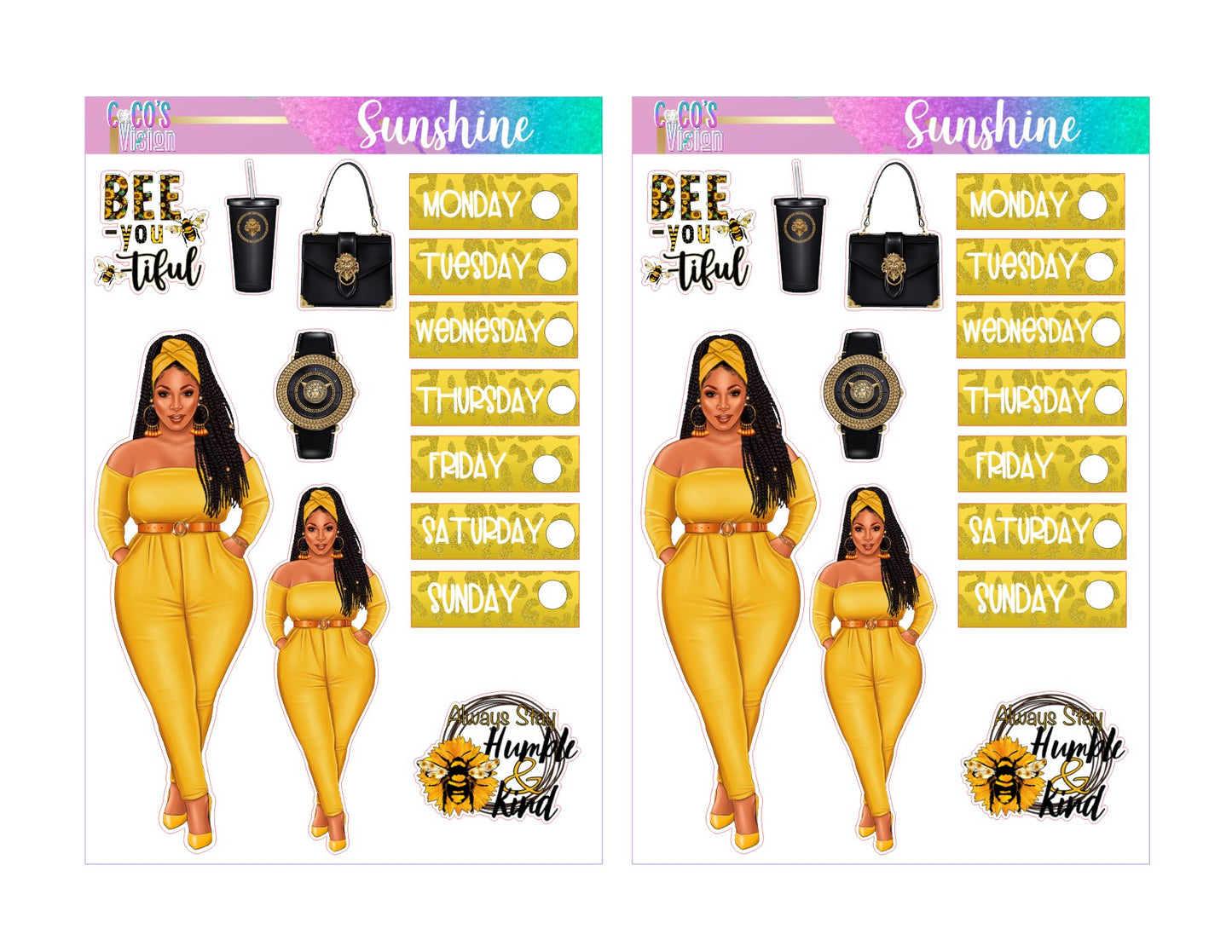 Sunshine Digital Stickers