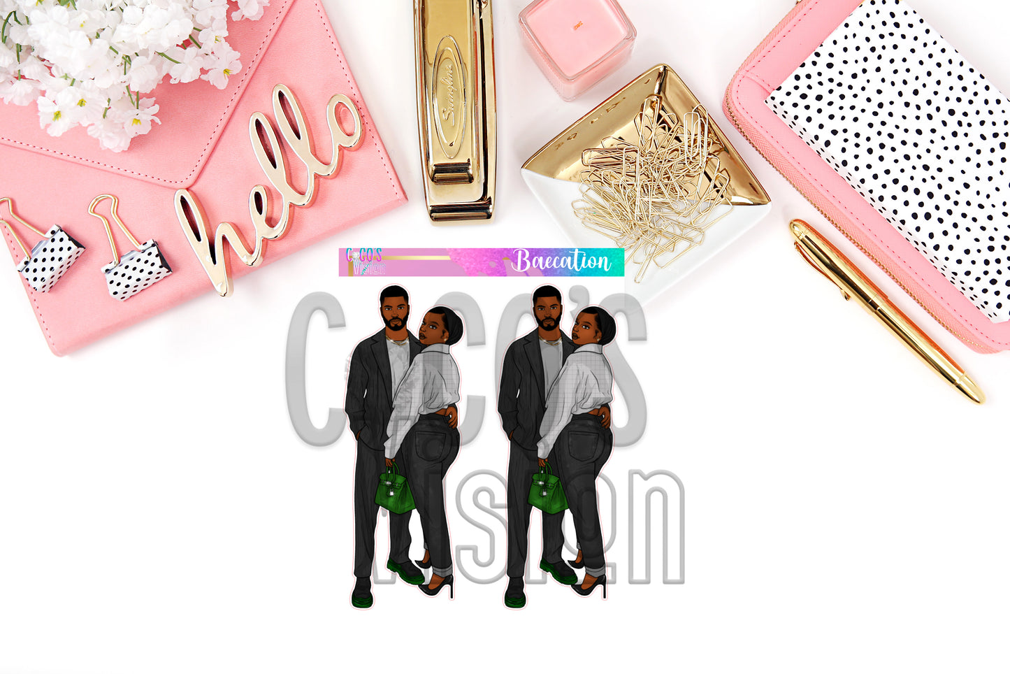 Baecation Stickers
