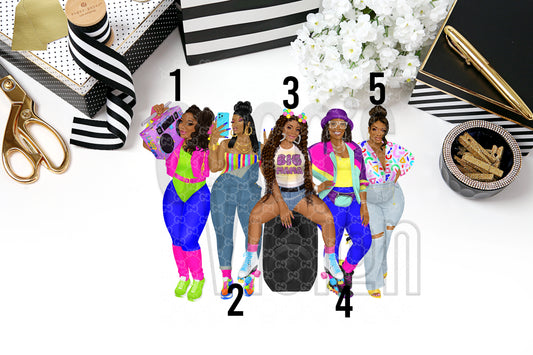 80's 90's Around the way girls