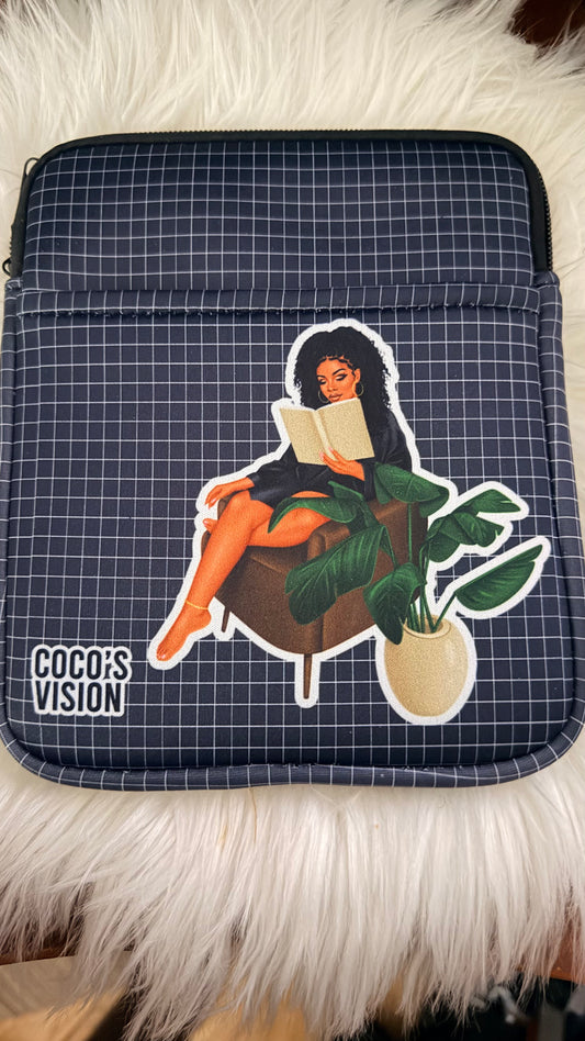 Kindle Sleeve Girl reading book