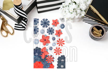 Denim Florals