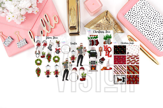 Christmas Deco 1/2 Sheet Stickers