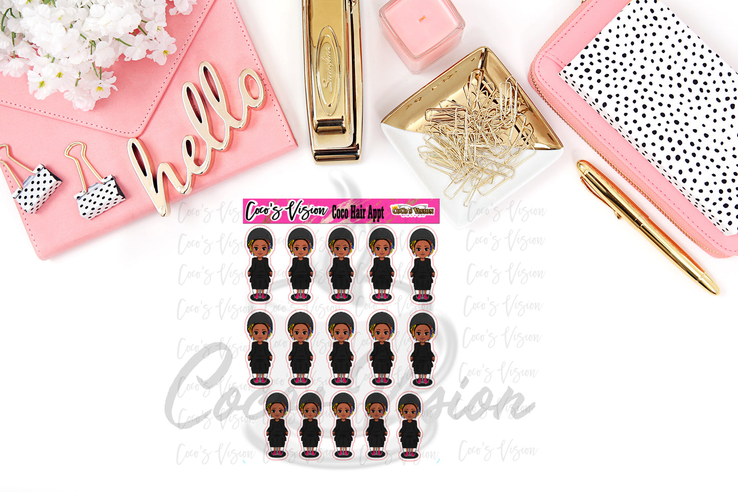 Coco Hair Stickers
