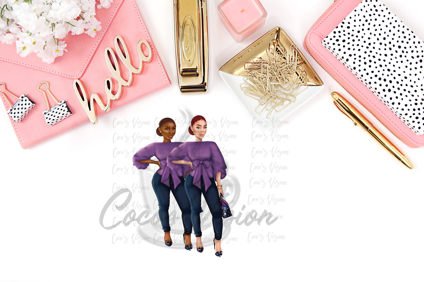 Nikki Stickers and Die Cut